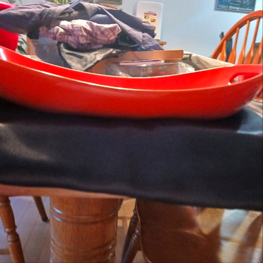 Bright Red Serving Dish